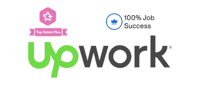 Upwork Top Rated Plus and 100% Job Success