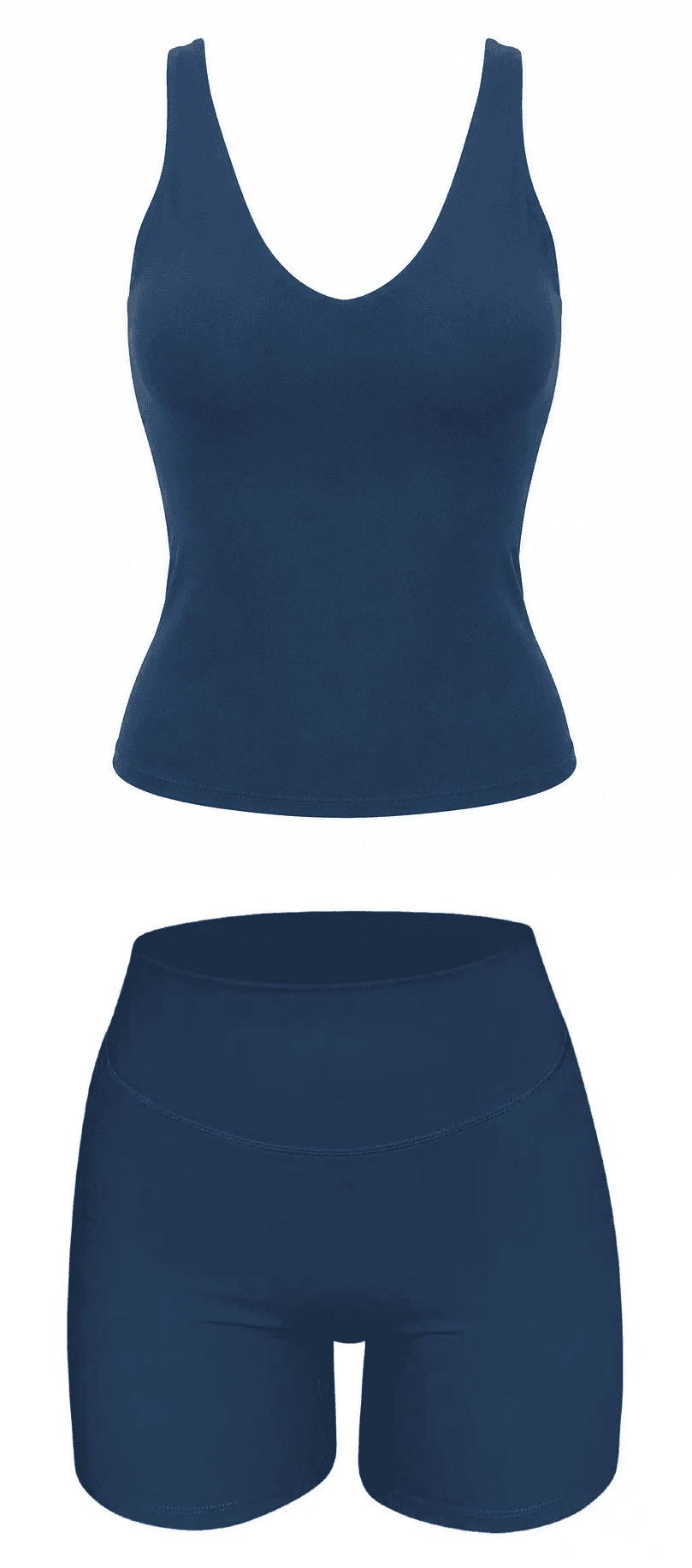 Navy tank top flat product photo
